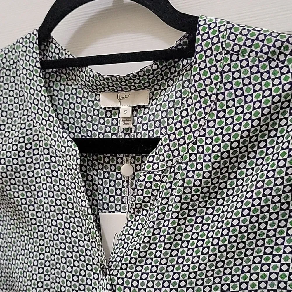 Joie Edaline Silk Tiefront Top Rare - Picture 4 of 9